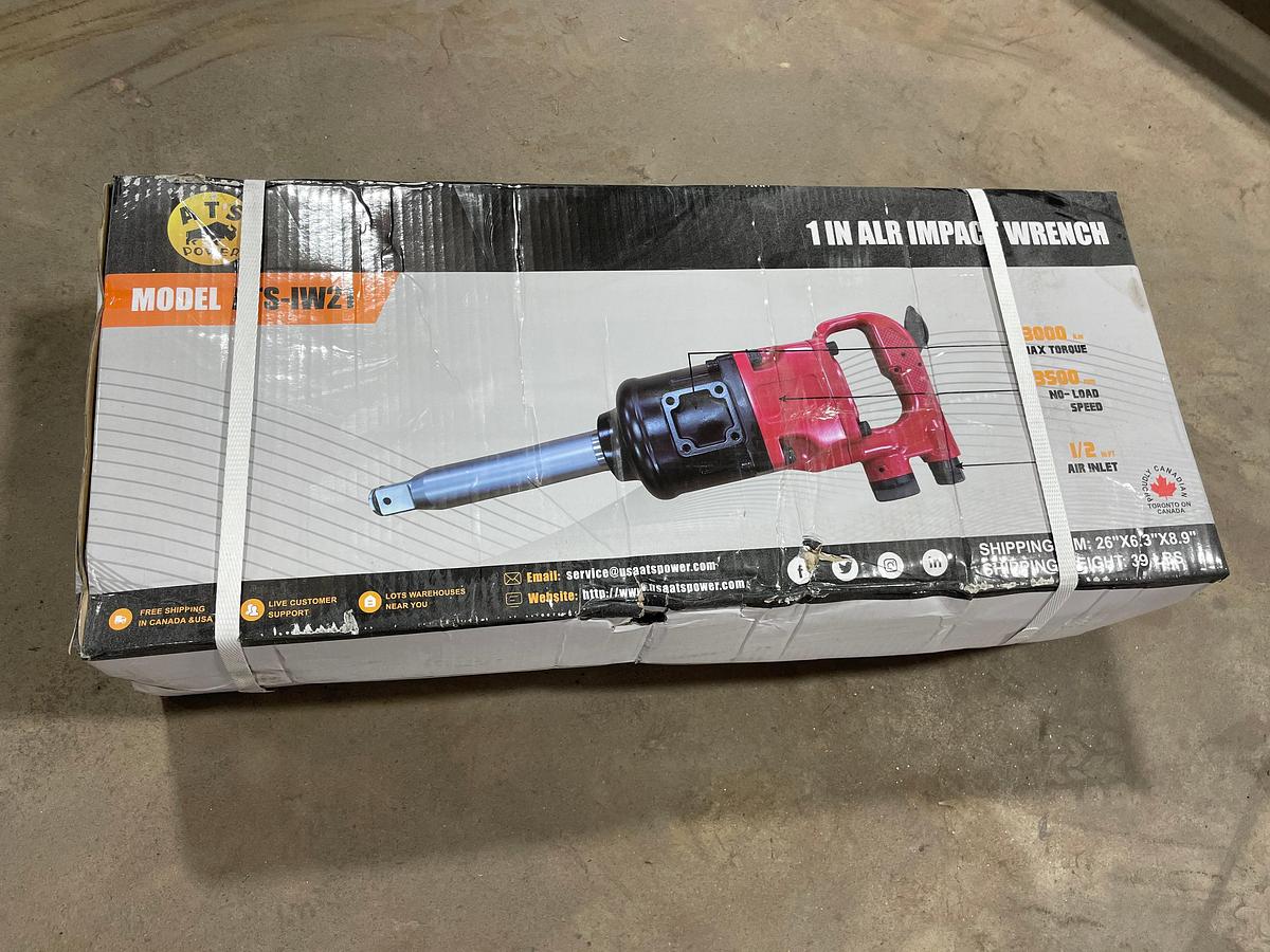 Used ATS Power ATS-AIW1 3,000lb Max Torque, 1” Air Impact Wrench (UNUSED)
