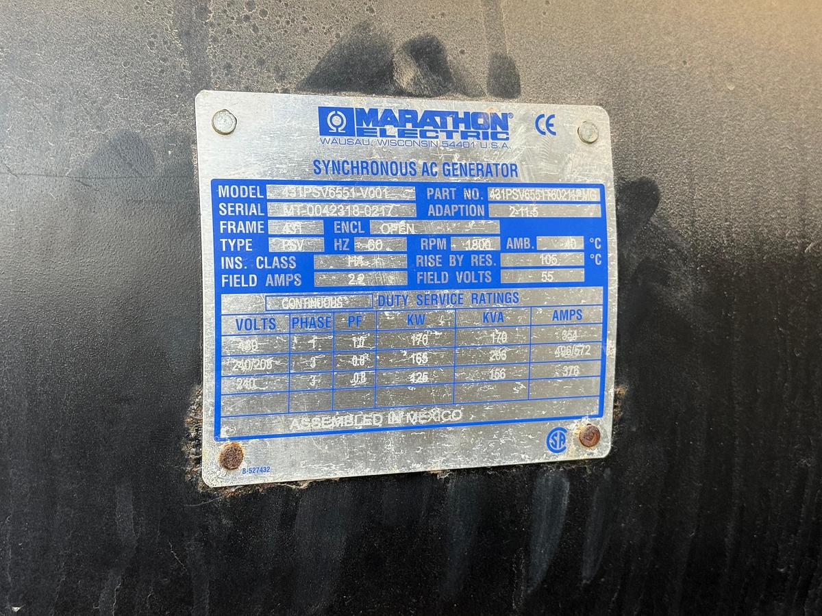 Used 175kw CKPower Generator with Volvo engine