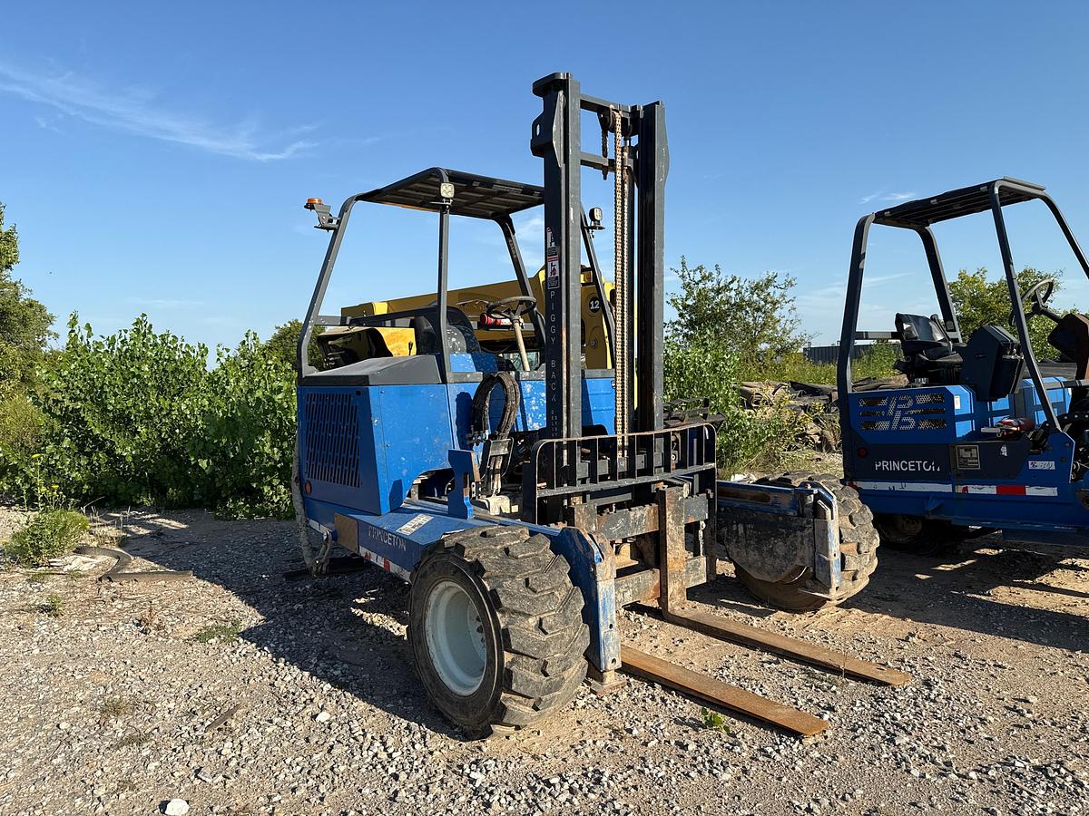Used 2010 Bright Coop Flat Bed Trailer with a 2011 Princeton PB80 Piggy back