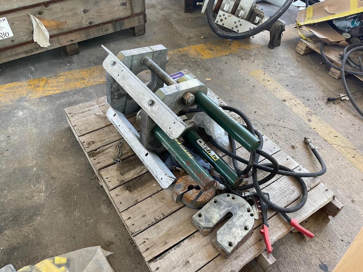 Used Simplex 10,000lb Hand Pump Hose Crimping Machine