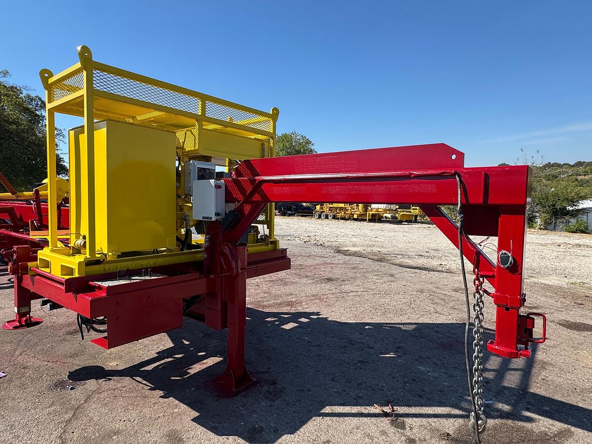 Used Vektor Gooseneck Hydraulic Pipe Handler Trailer