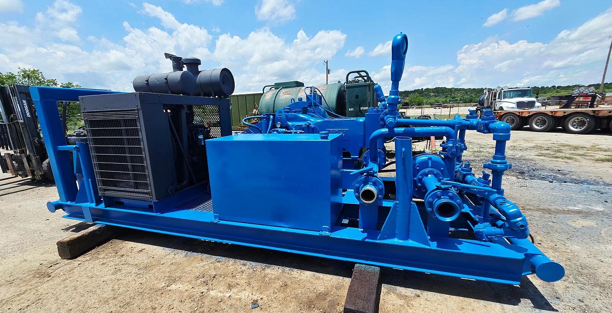 Used SMC T165 Triplex Pump Powered by Cummins 6.7