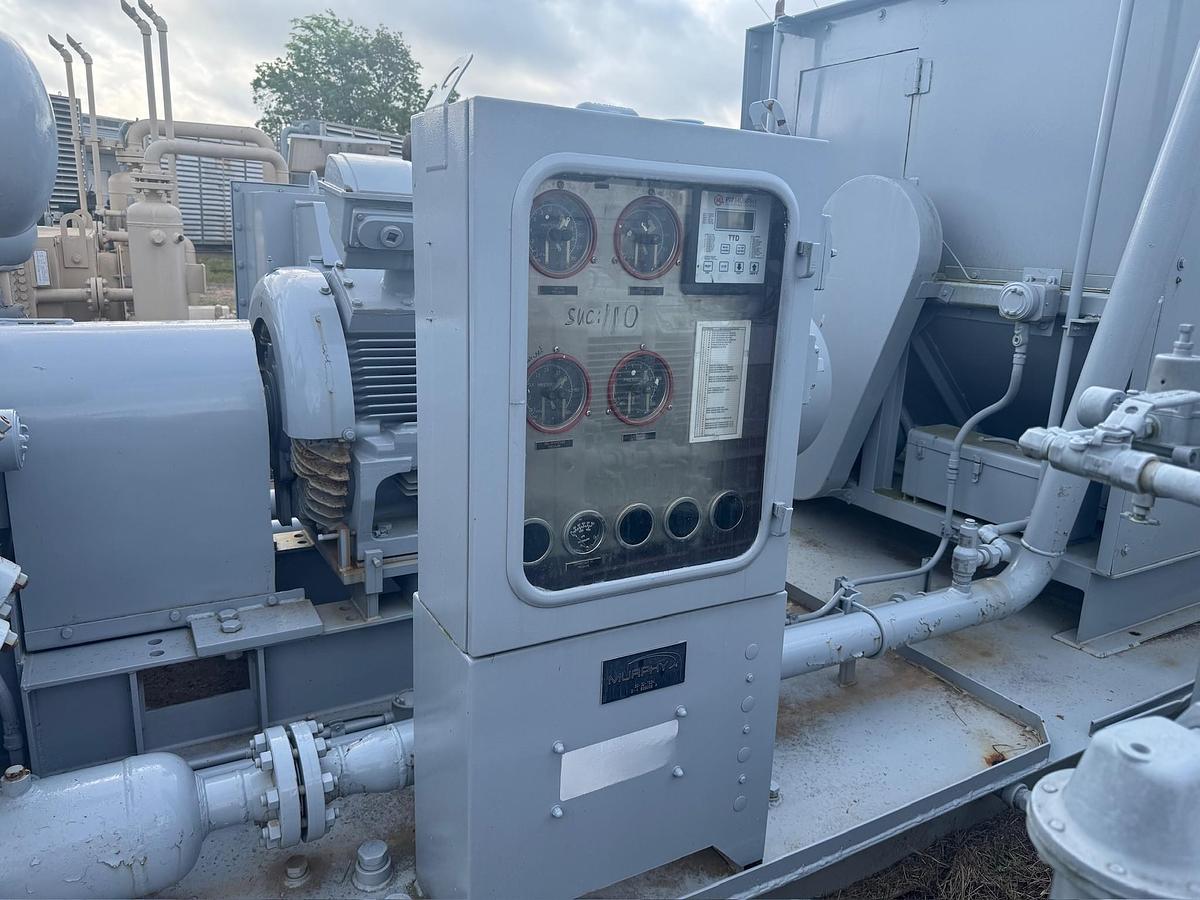 Used 2008 ETR Electric Reciprocating Natural Gas Compressor Skid with Aftercooler & Separator