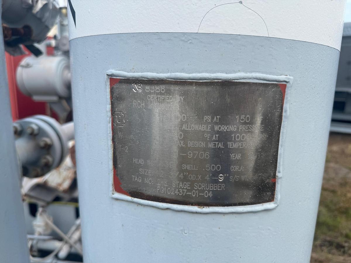 Used 2011 Engine-Driven Reciprocating Gas Compressor Package, Skidded