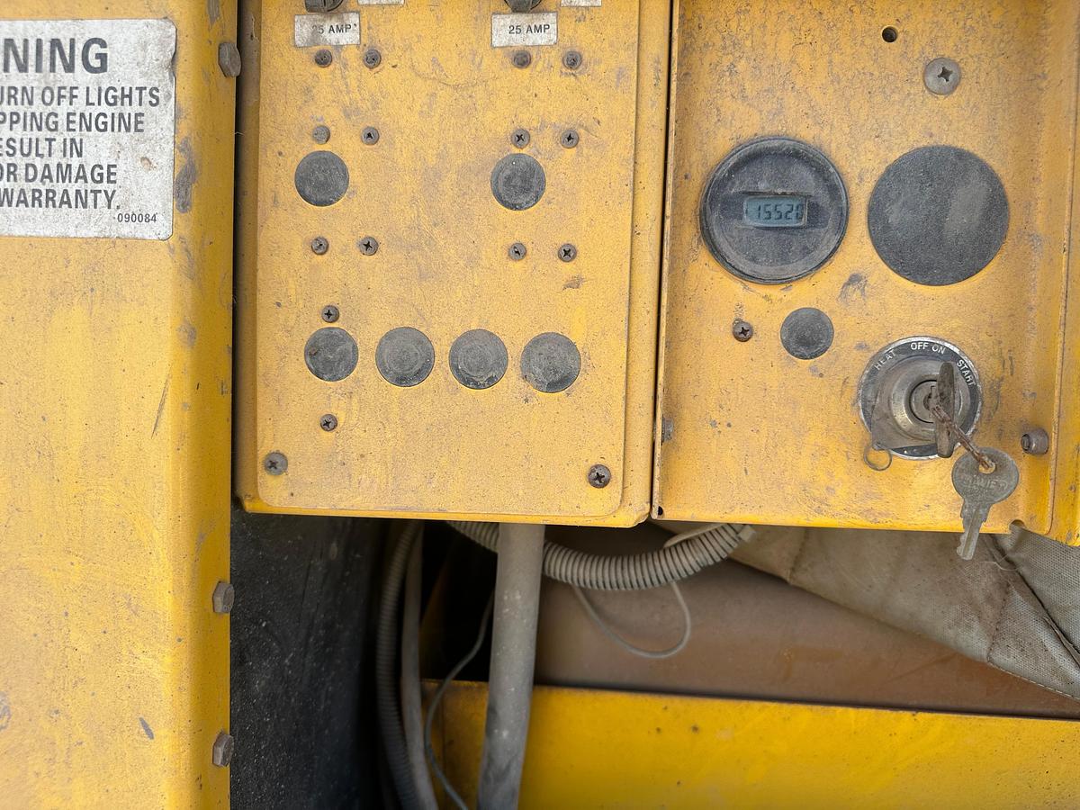 Used Allmand Maxi-Lite V Light Plant with Cat Engine Inoperable Missing Axle.