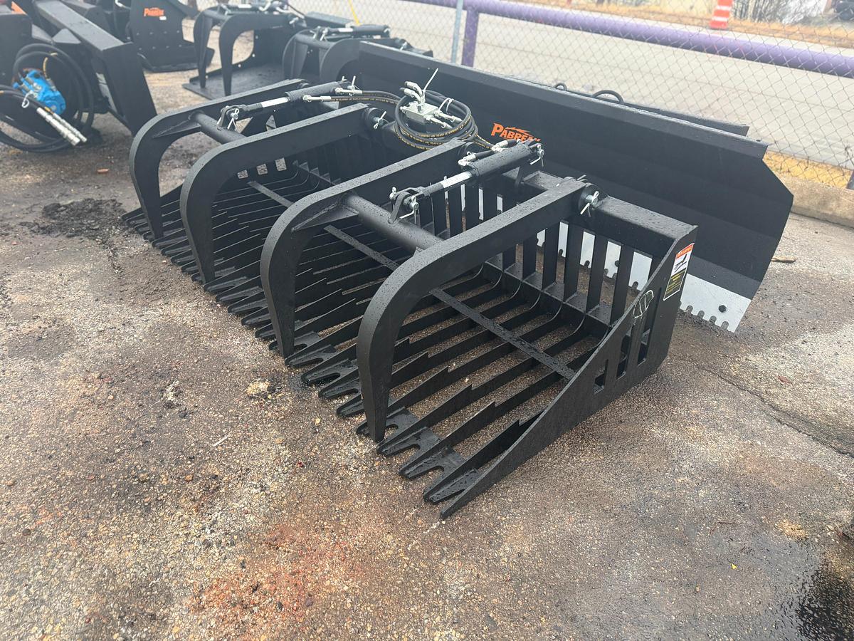 Used 2025 PABREAK Skid Steer Rock Grapple Bucket