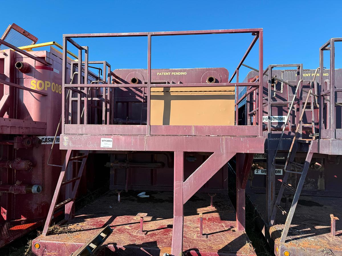 Used 340 BBLS Trailer Mounted Open Top Frac Tank