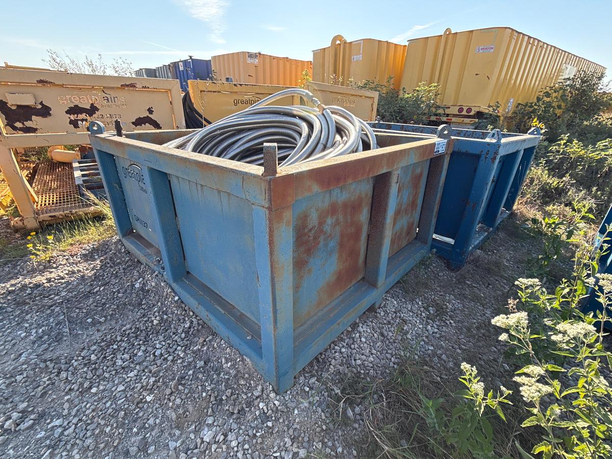 Used Steel Tub with Metal Hose