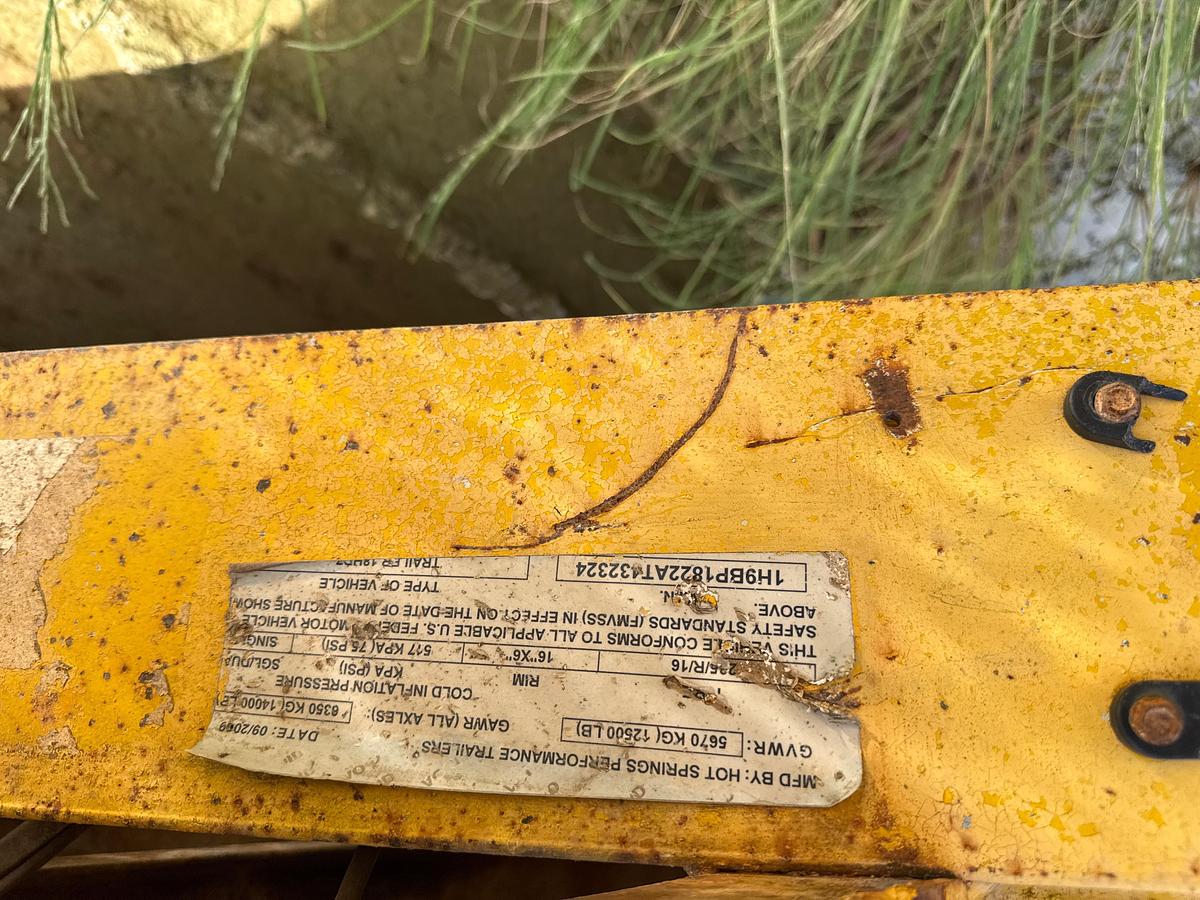 Used 18ft Wooden Deck Flatbed Trailer