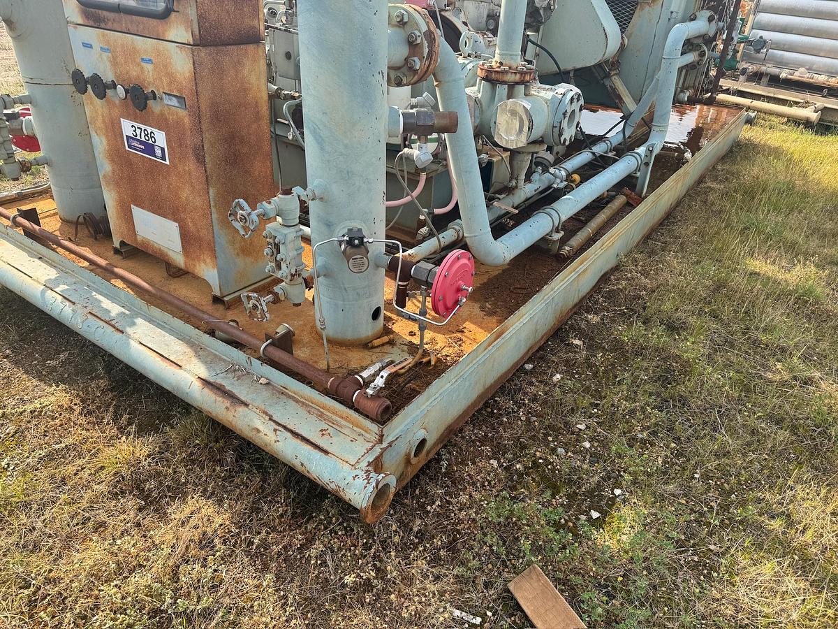 Used 1990 CSI (Compressor Systems, Inc.) Engine-Driven Reciprocating Natural Gas Compressor, Skidded