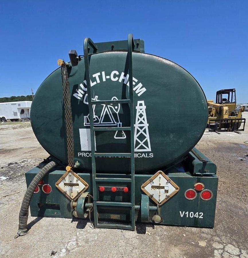Used Acid Tank Truck Bed with Weatherford Triplex Pump