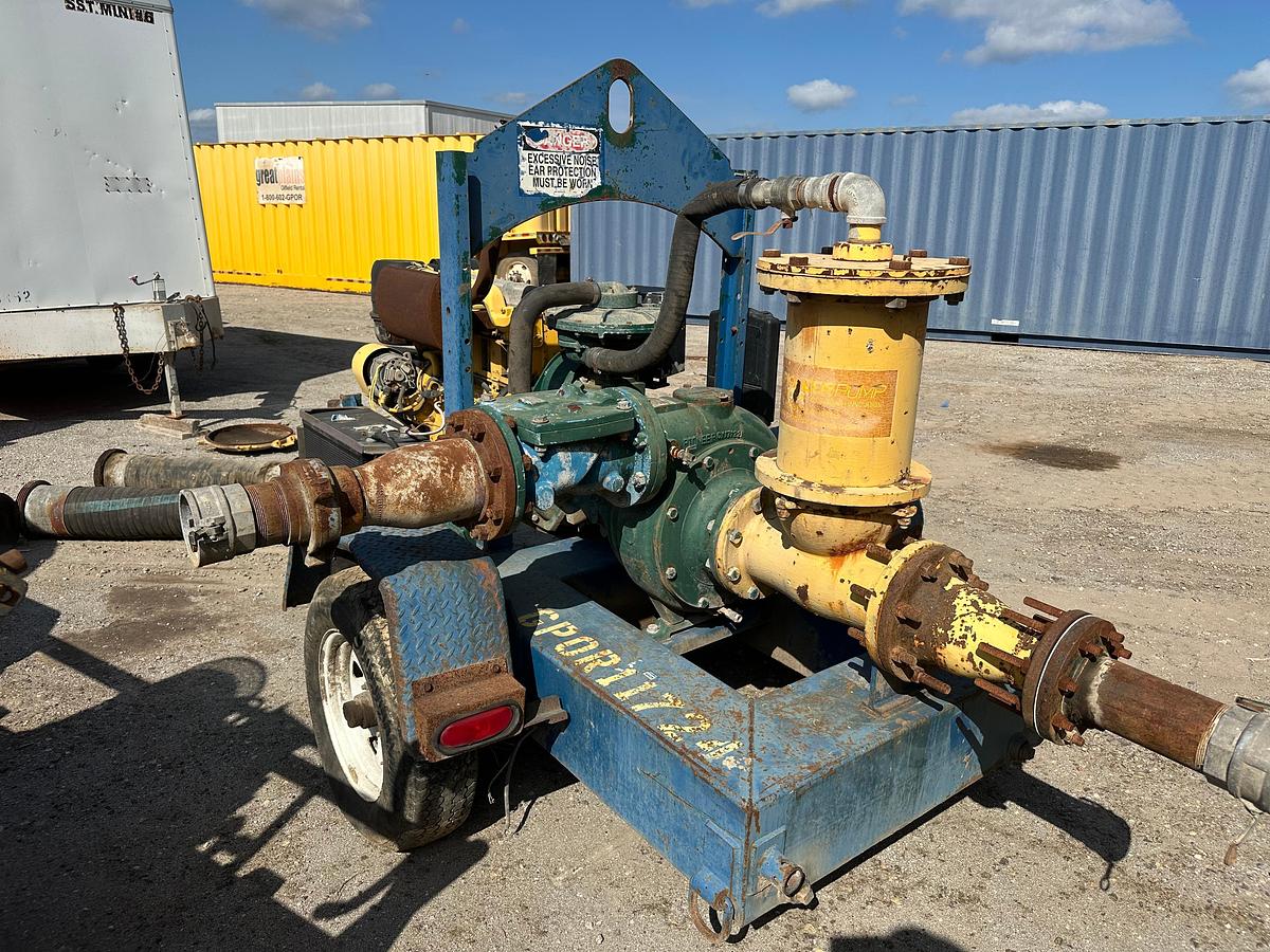 Used Pioneer Pump Trailer Mounted Pump with DeuzDiesel Engine
