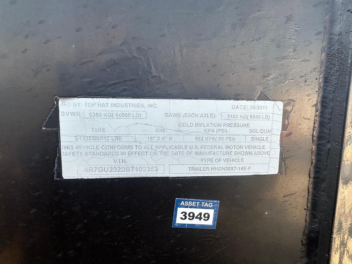 Used 20 Top Hat Industries GooseneckTrailer