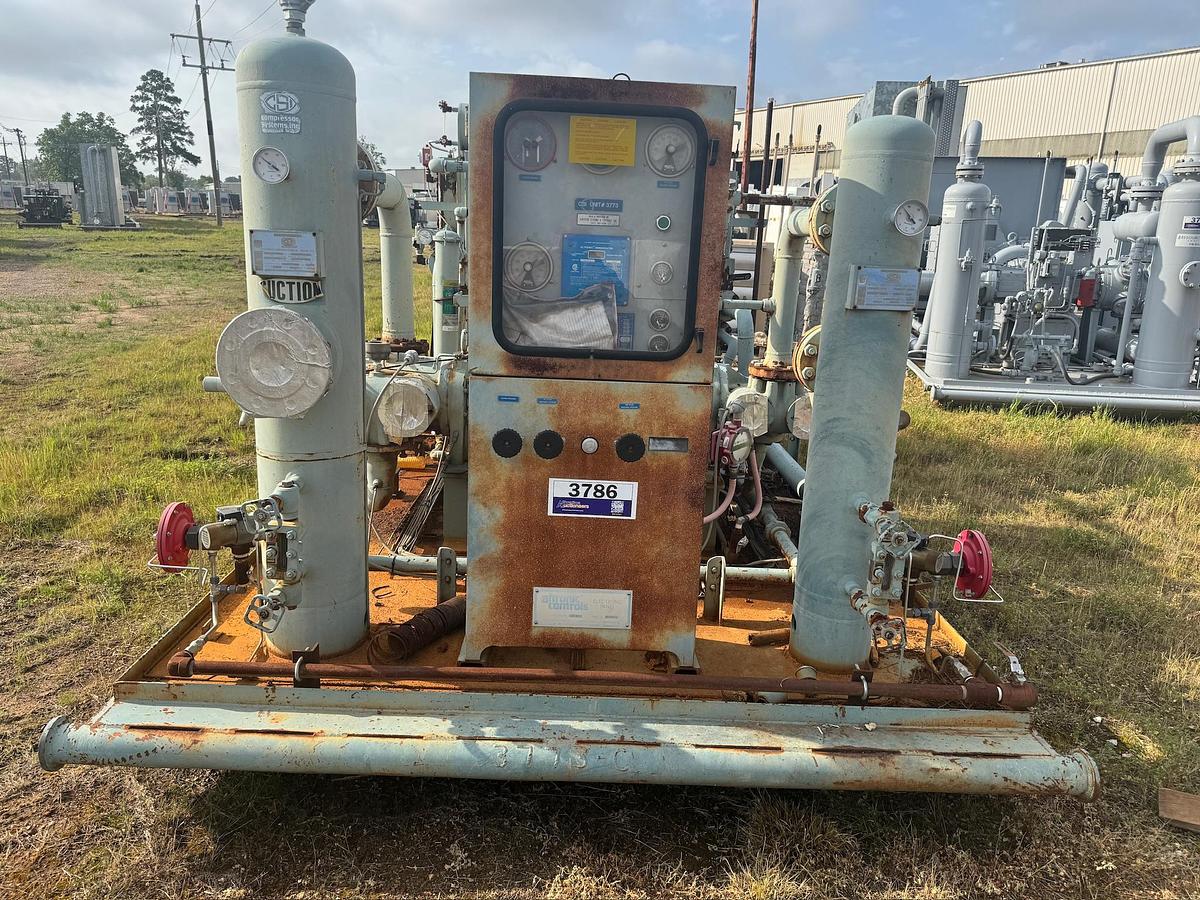 Used 1990 CSI (Compressor Systems, Inc.) Engine-Driven Reciprocating Natural Gas Compressor, Skidded