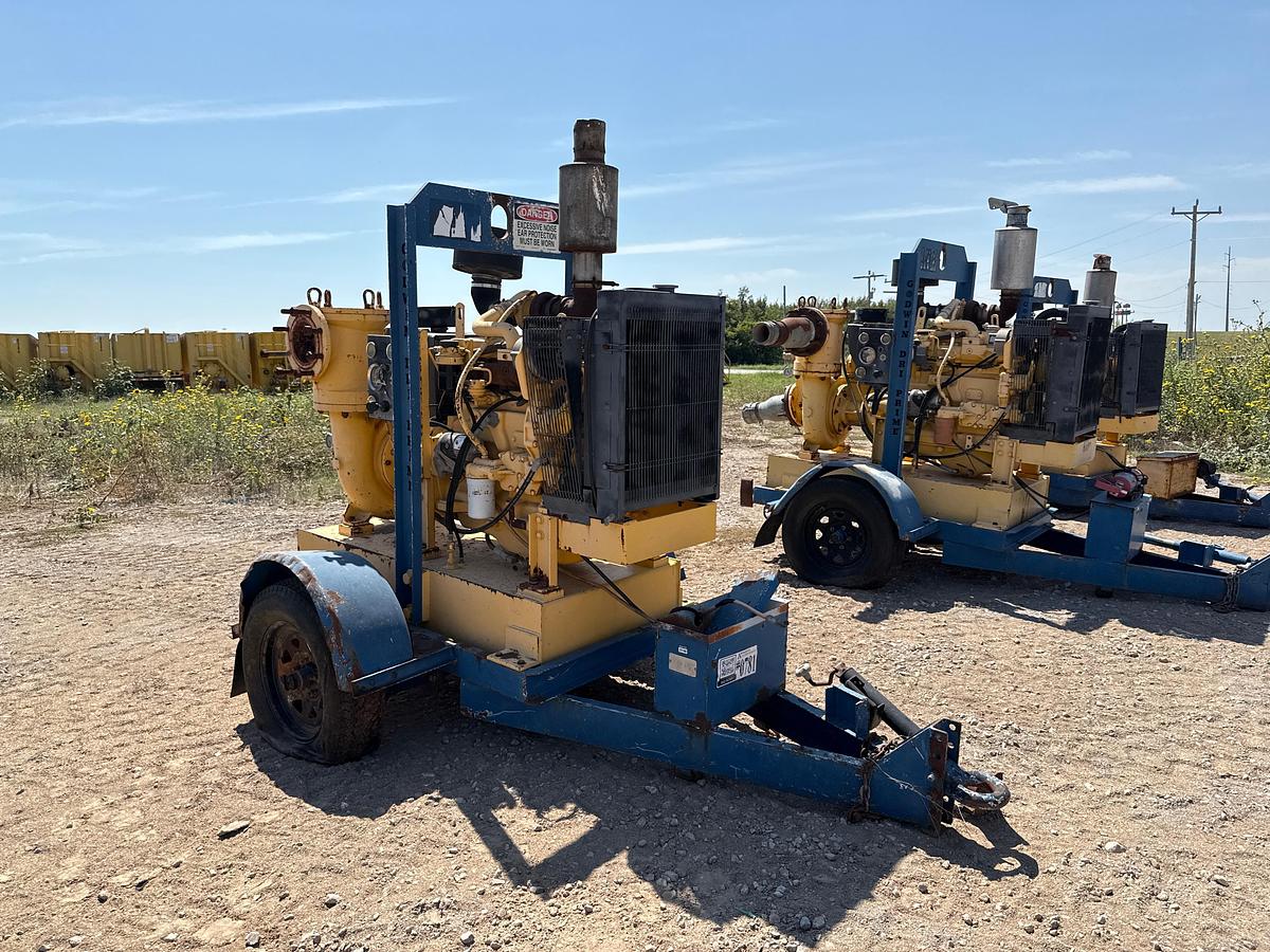 Used Godwin Transfer pump With a John Deere 4.5L Diesel