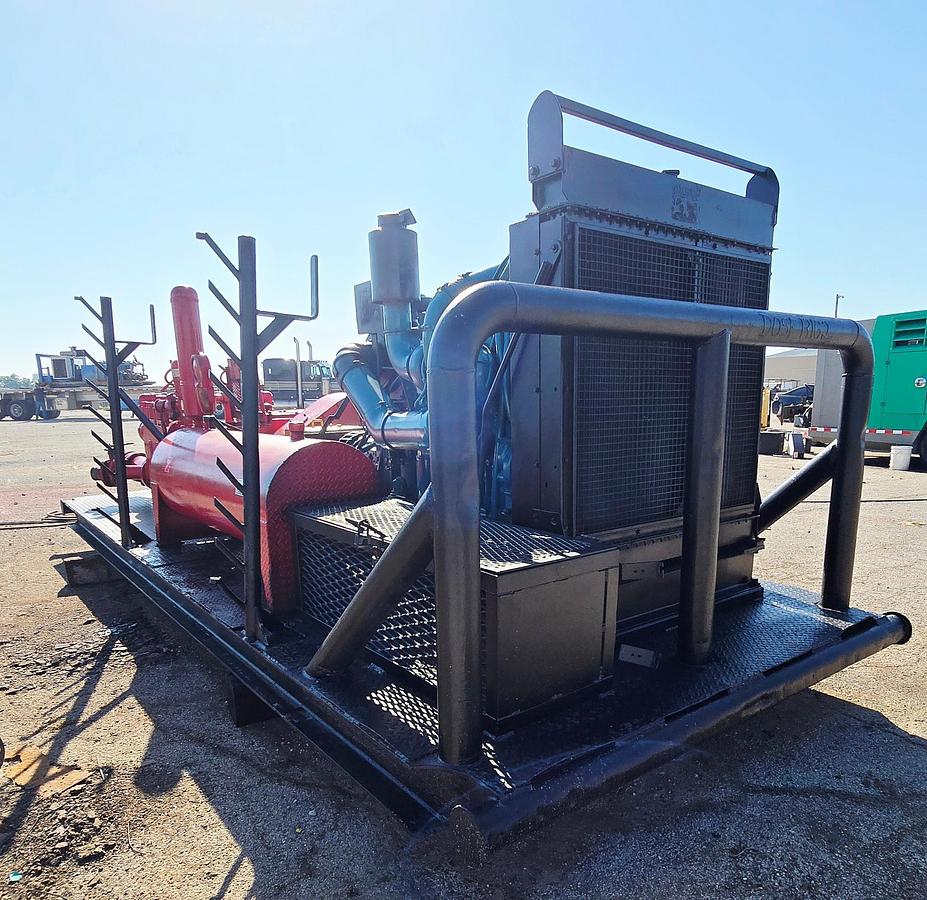 Used JWS 340 Triplex Pump PB Detroit 60 Series 14L, Skidded