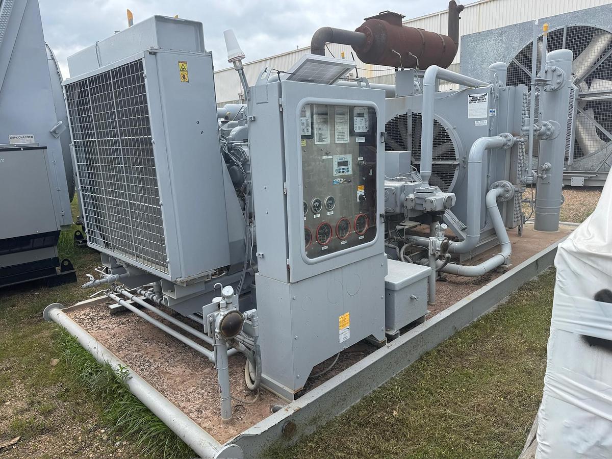 Used 2014 Engine-Driven Natural Gas Compressor, Skidded