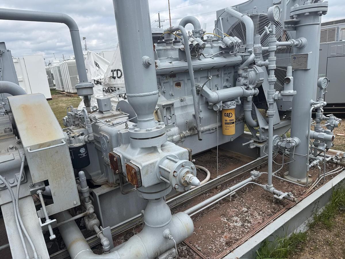 Used 2014 Engine-Driven Natural Gas Compressor, Skidded