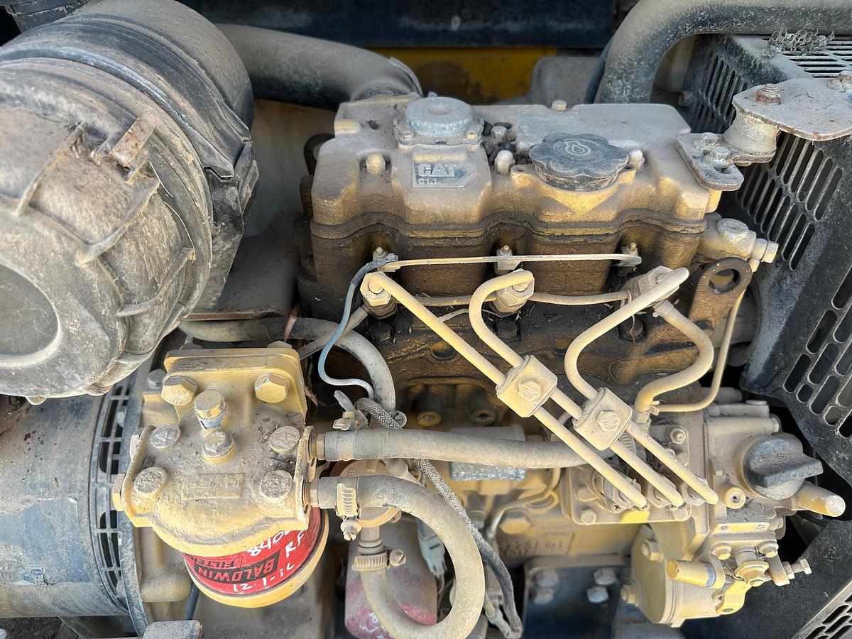 Used Allmand night-lite 8kw Light Plant with Cat Engine, Inoperable, Missing Axle.