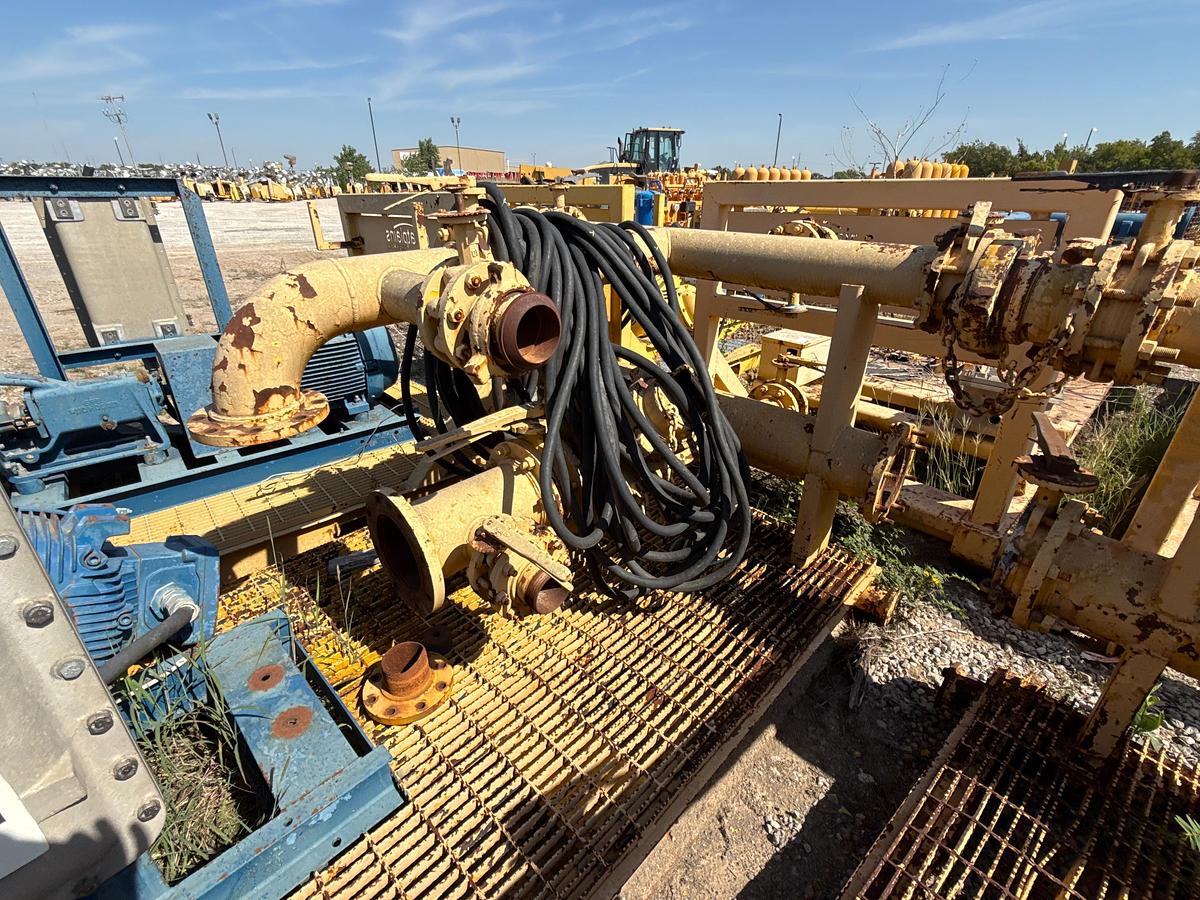 Used WAG Electric Motor on a Skid