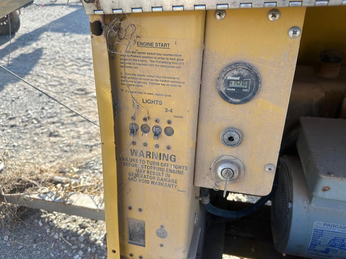 Used Allmand NightPro NL8 8kw Light Plant with CAT Engine