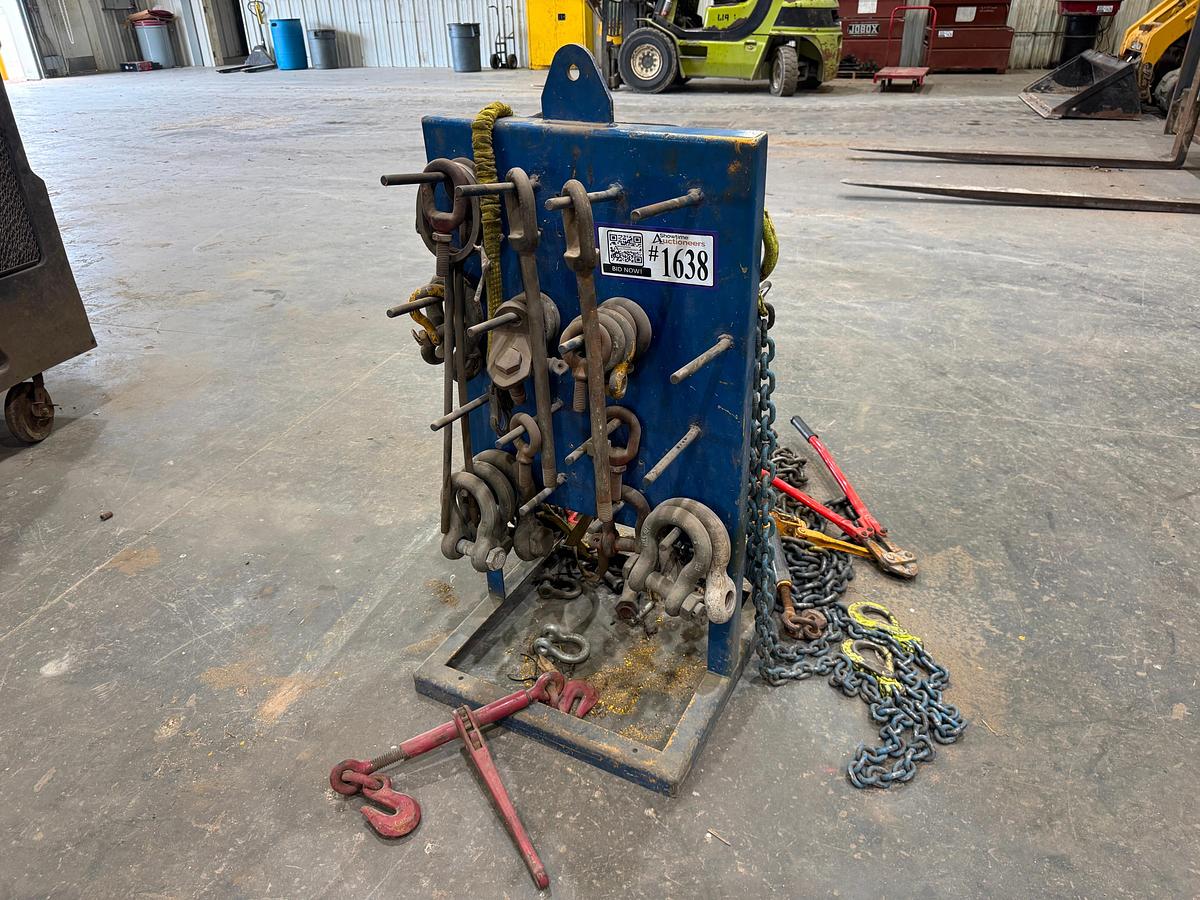 Used Rack with Cloviss, Rackets, Slings, Chain