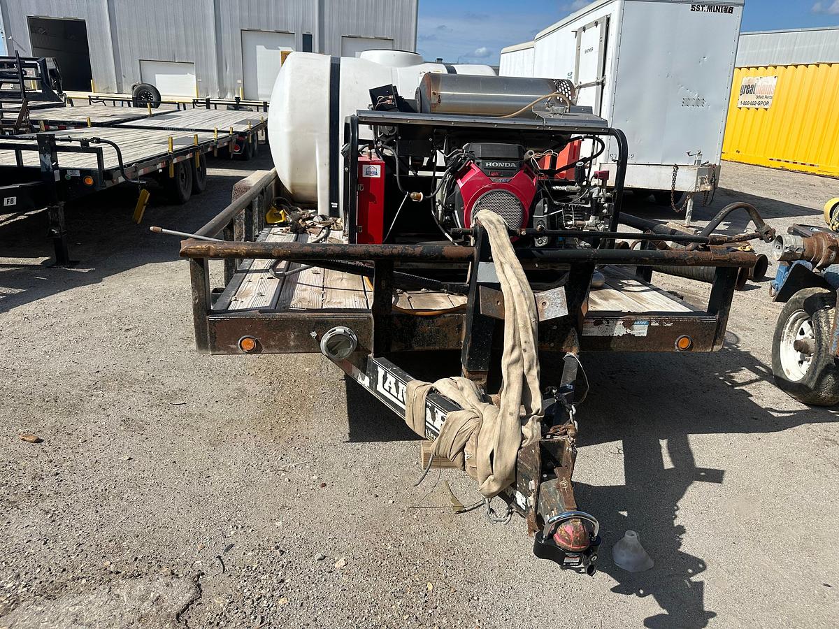 Used Lamar 16 Trailer with All American Pressure Washer and Water Tank