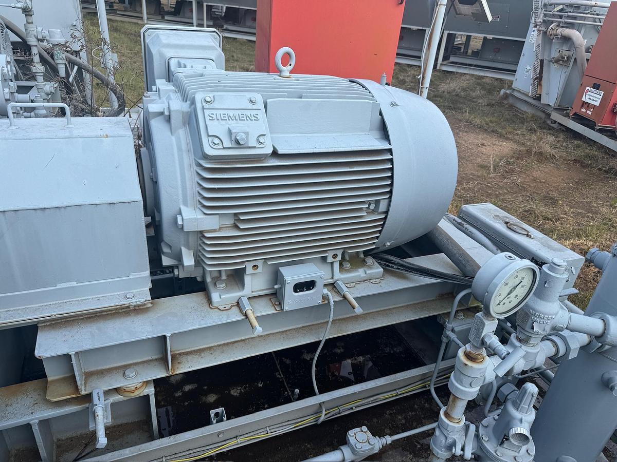 Used Electric Natural Gas Compressor Package, Skidded