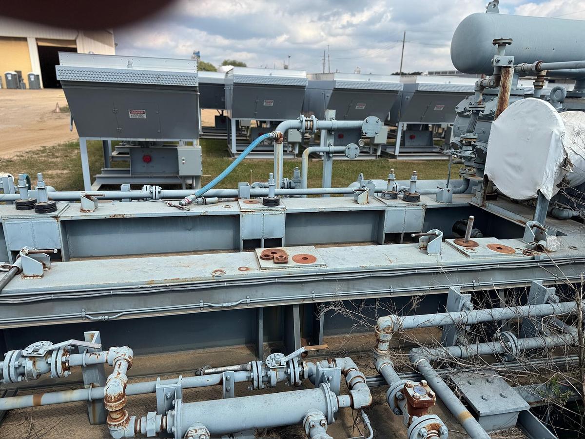 Used 2014 Ariel Reciprocating Natural Gas Compressor Skid with Pulsation Bottles