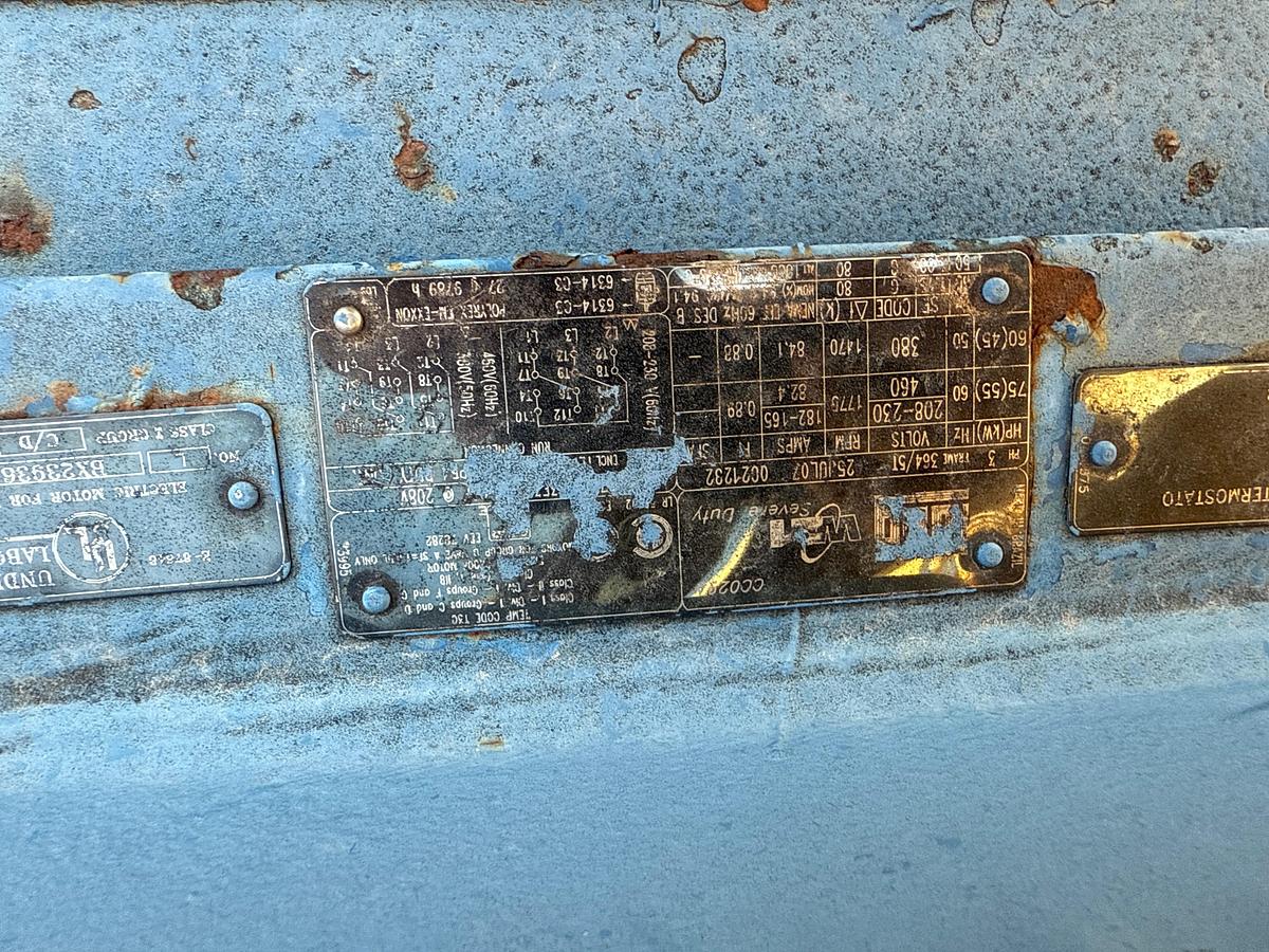 Used Forum 8x6x14 Transfer Pump with WEG 75 Horsepower Motor, Skidded