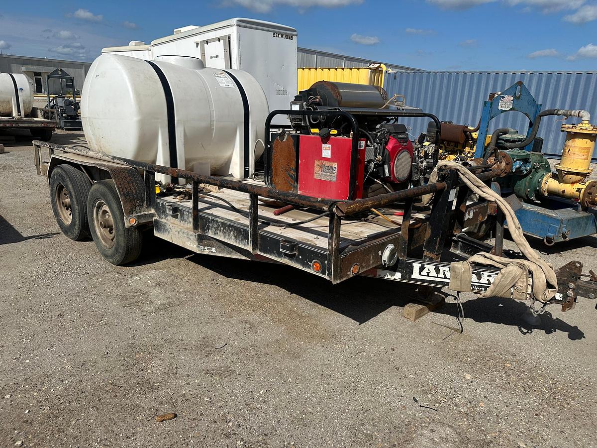 Used Lamar 16 Trailer with All American Pressure Washer and Water Tank