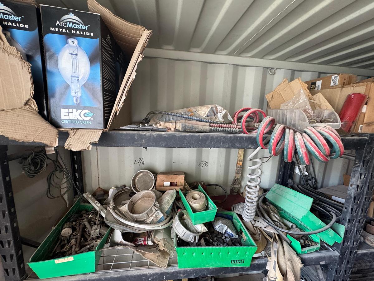 Used 20' Conex Shipping Container with Contents