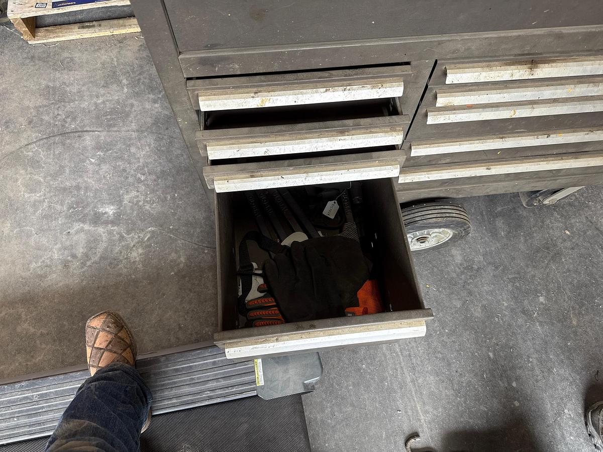 Used Kennedy Tool Box with Miscellaneous Tools