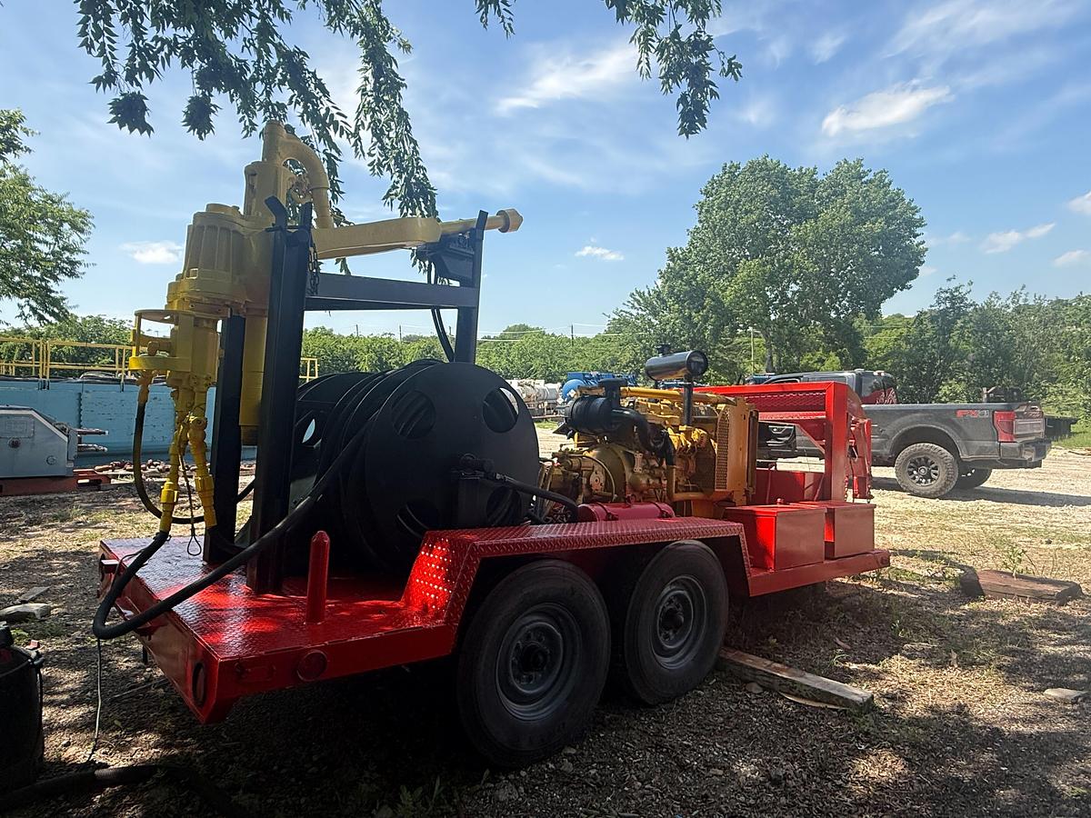 Used Bowen 2.5 85-Ton Power Swivel P/B Caterpillar MTD on Gooseneck Trailer