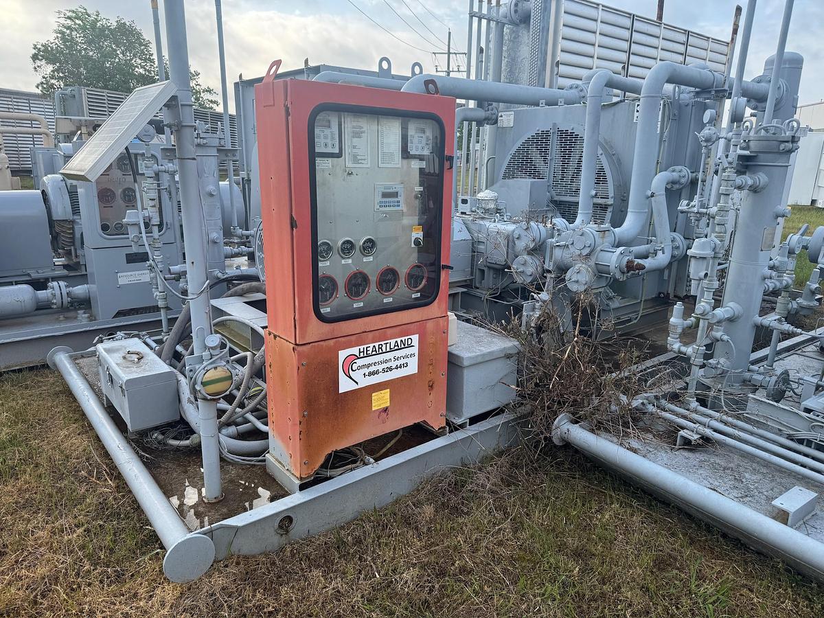 Used Electric Natural Gas Compressor Package, Skidded