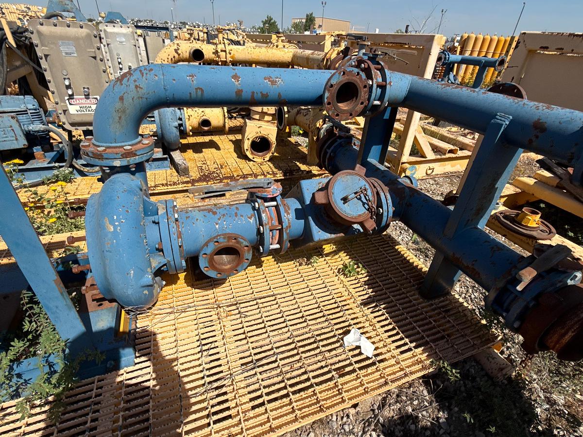 Used Mission 8x6x14 Transfer Pump With a Worldwide 75 Horsepower Electric Motor on a Skid