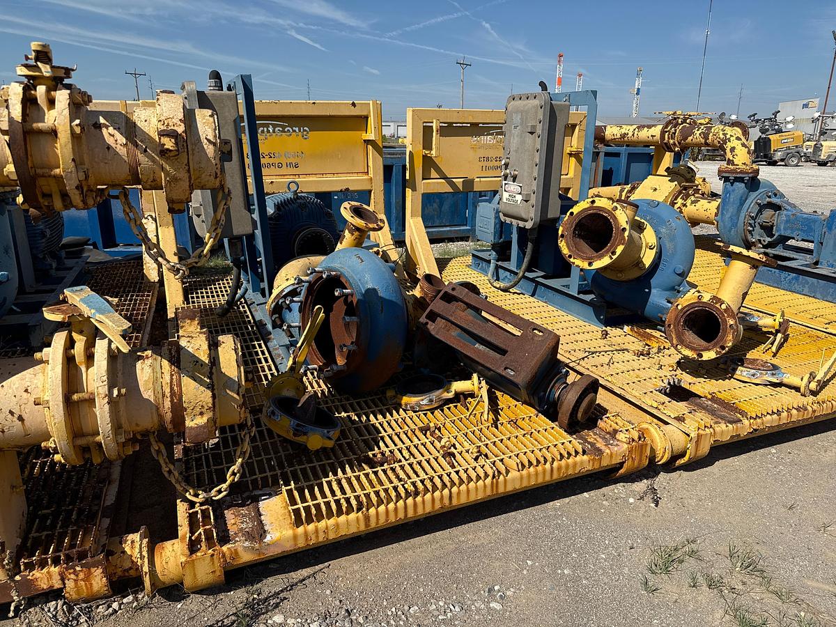 Used 8 x 6 x 14 Transfer Pump with a WEG 75 Horsepower Electric Motor, Skidded