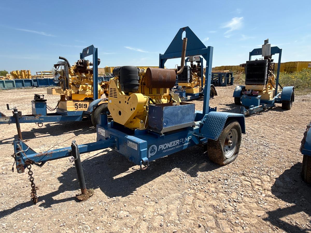 Used Deutz Diesel Engine on a Trailer