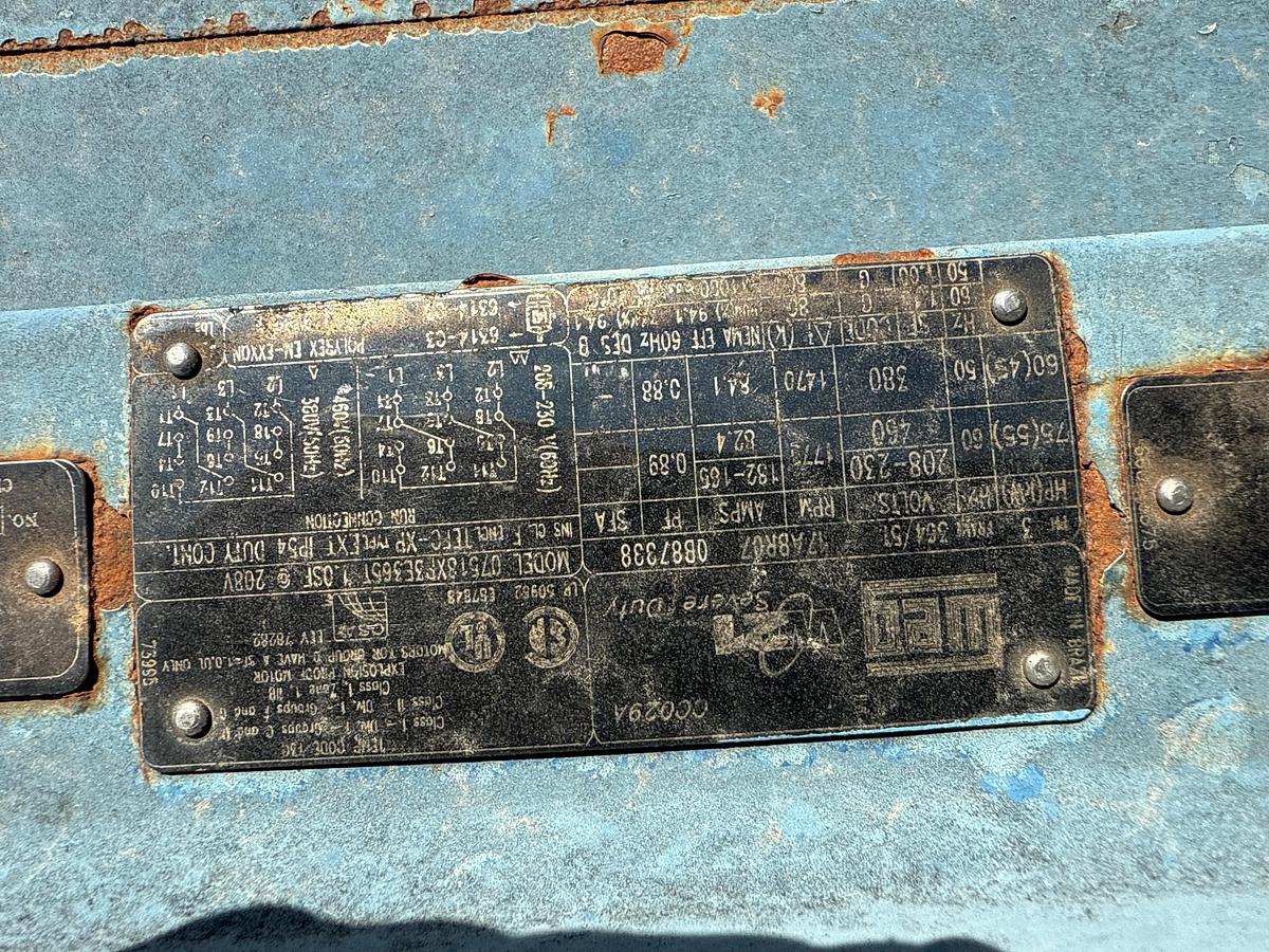 Used Forum 8x6x14 Transfer Pump With a WEG 75 Horsepower Motor, Skidded