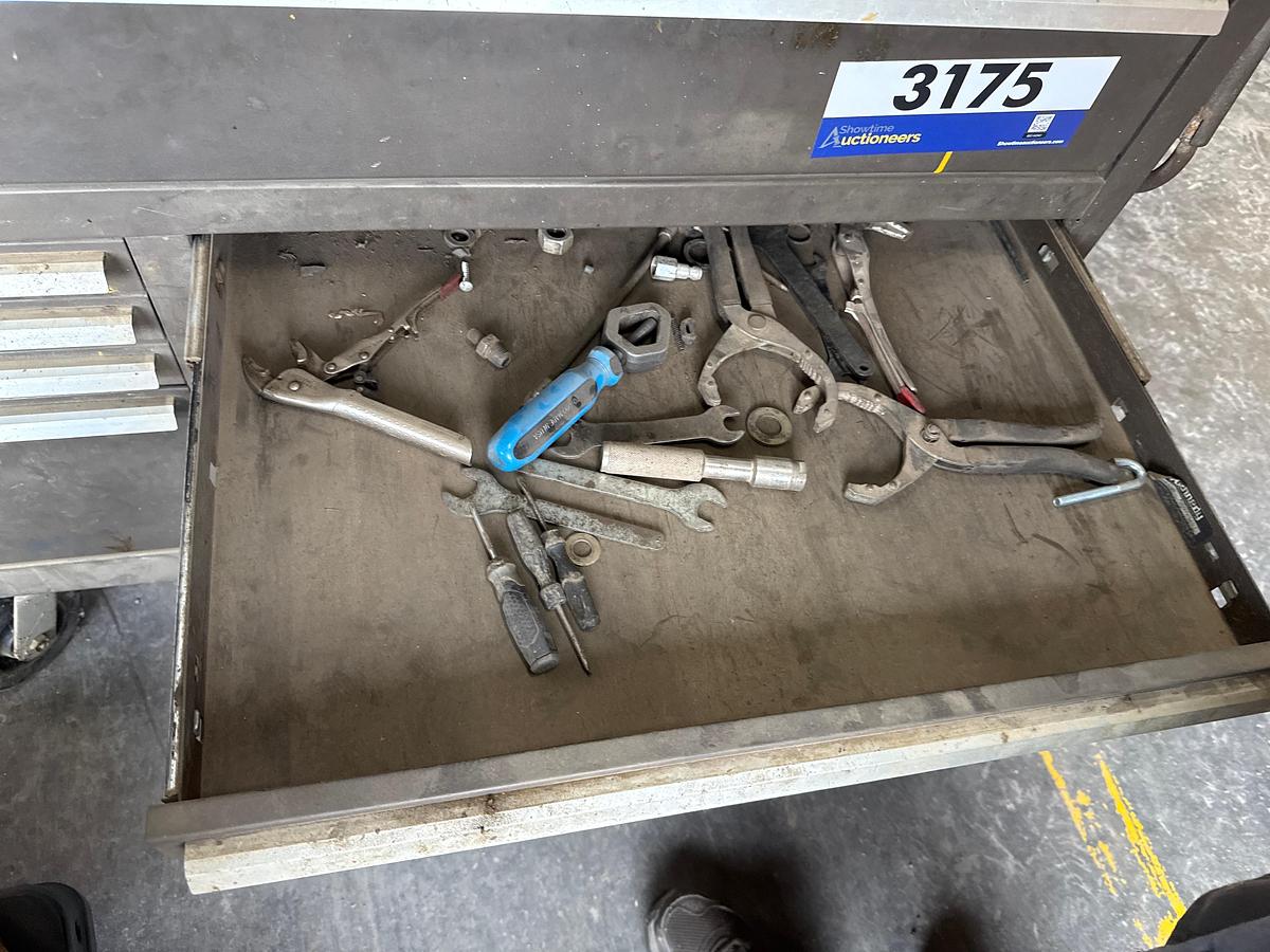 Used Kennedy Tool Box with Miscellaneous Tools