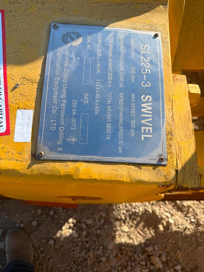 Used SL225-3 225-Ton Hydraulic Swivel (UNUSED)