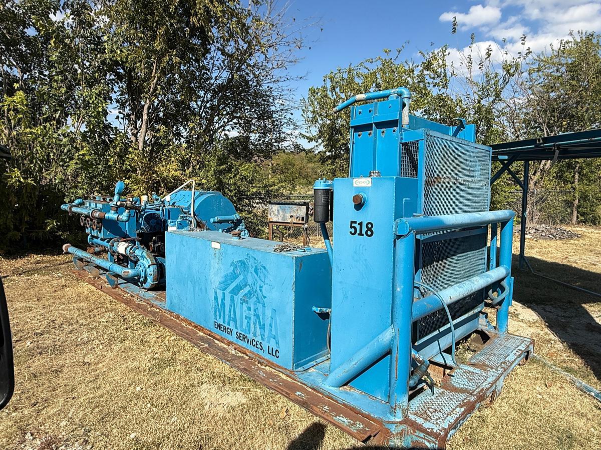 Used OPI 1000 Triplex Pump w/ Detroit Series 2000 Diesel Engine