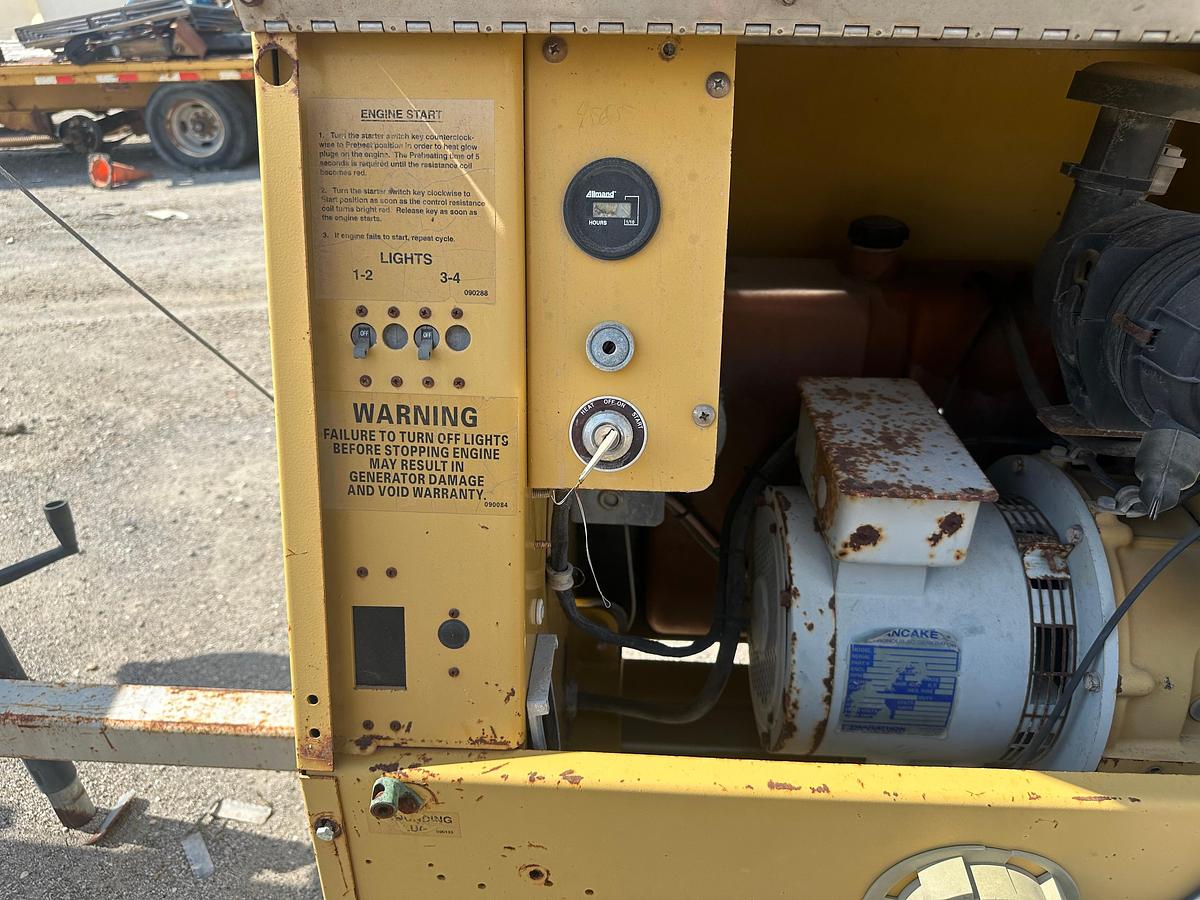 Used Allmand Night-Lite Pro NL 8 8KW Light Plant with CAT Engine