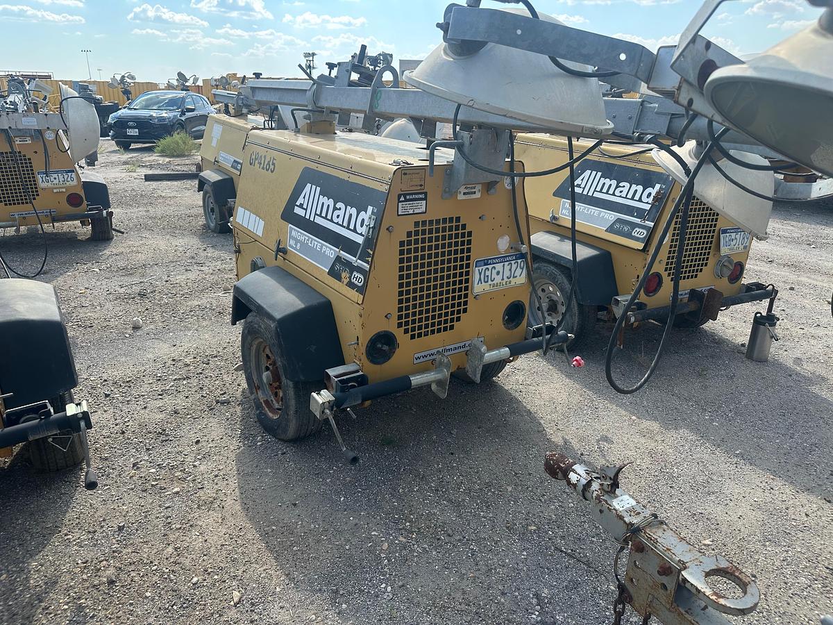 Used Allmand Night-Lite Pro NL 8 8KW Light Plant with CAT Engine