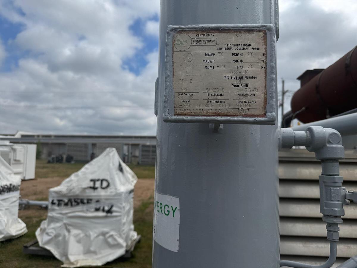 Used 2014 Engine-Driven Natural Gas Compressor, Skidded