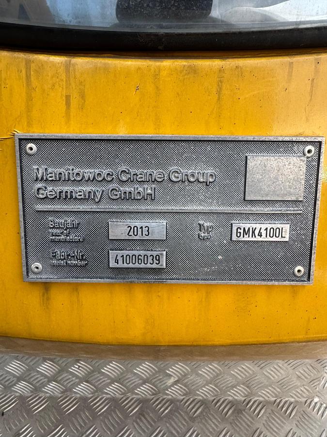 Used 2013 Grove GMK4100L All Terrain Crane 100 Ton Capacity 34,354 Miles