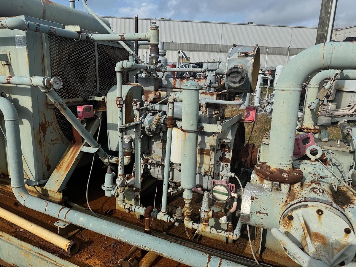 Used 1990 CSI (Compressor Systems, Inc.) Engine-Driven Reciprocating Natural Gas Compressor, Skidded