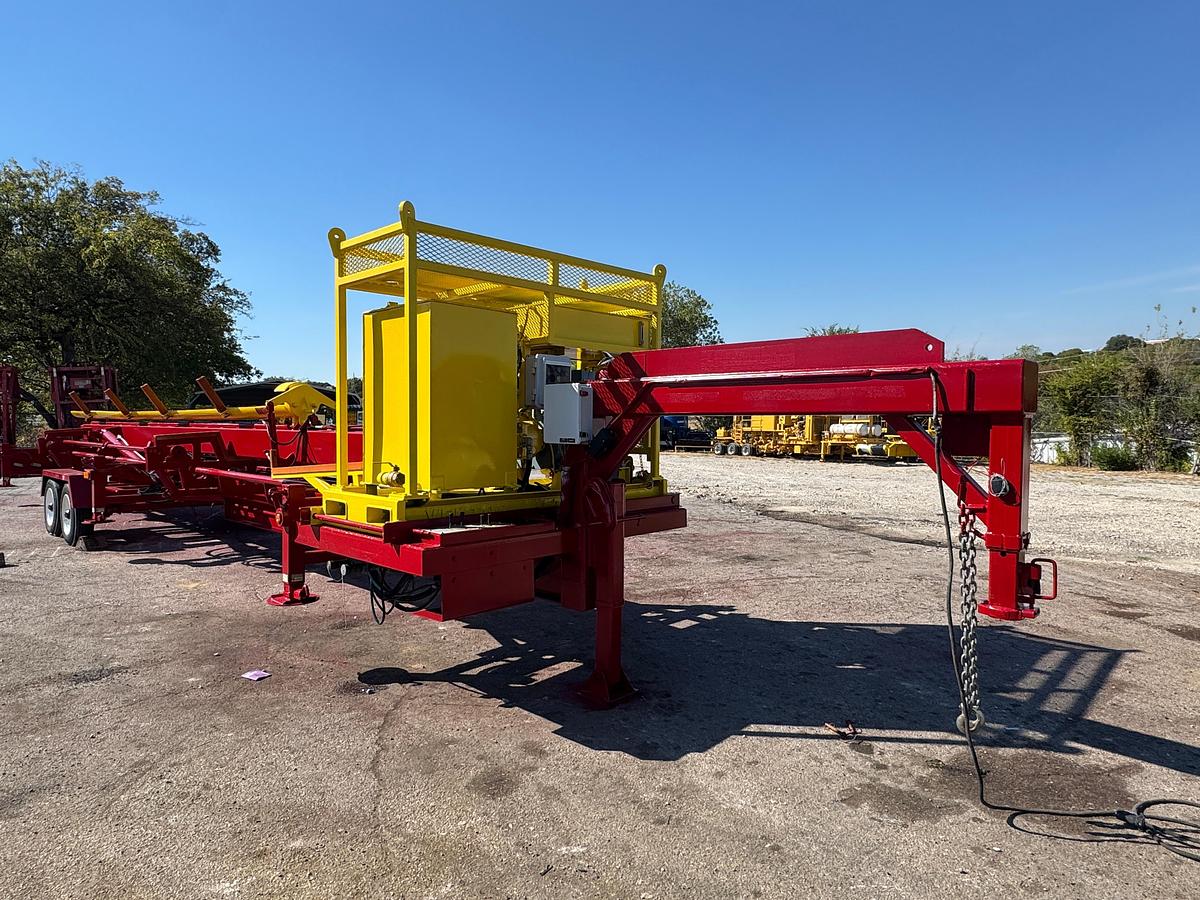 Used Vektor Gooseneck Hydraulic Pipe Handler Trailer