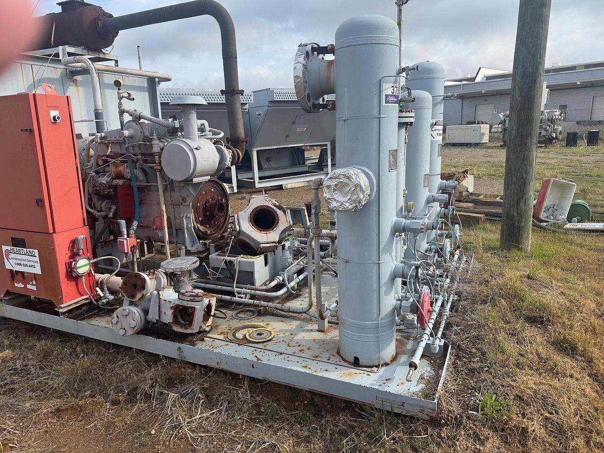 Used 2011 Engine-Driven Reciprocating Gas Compressor Package, Skidded