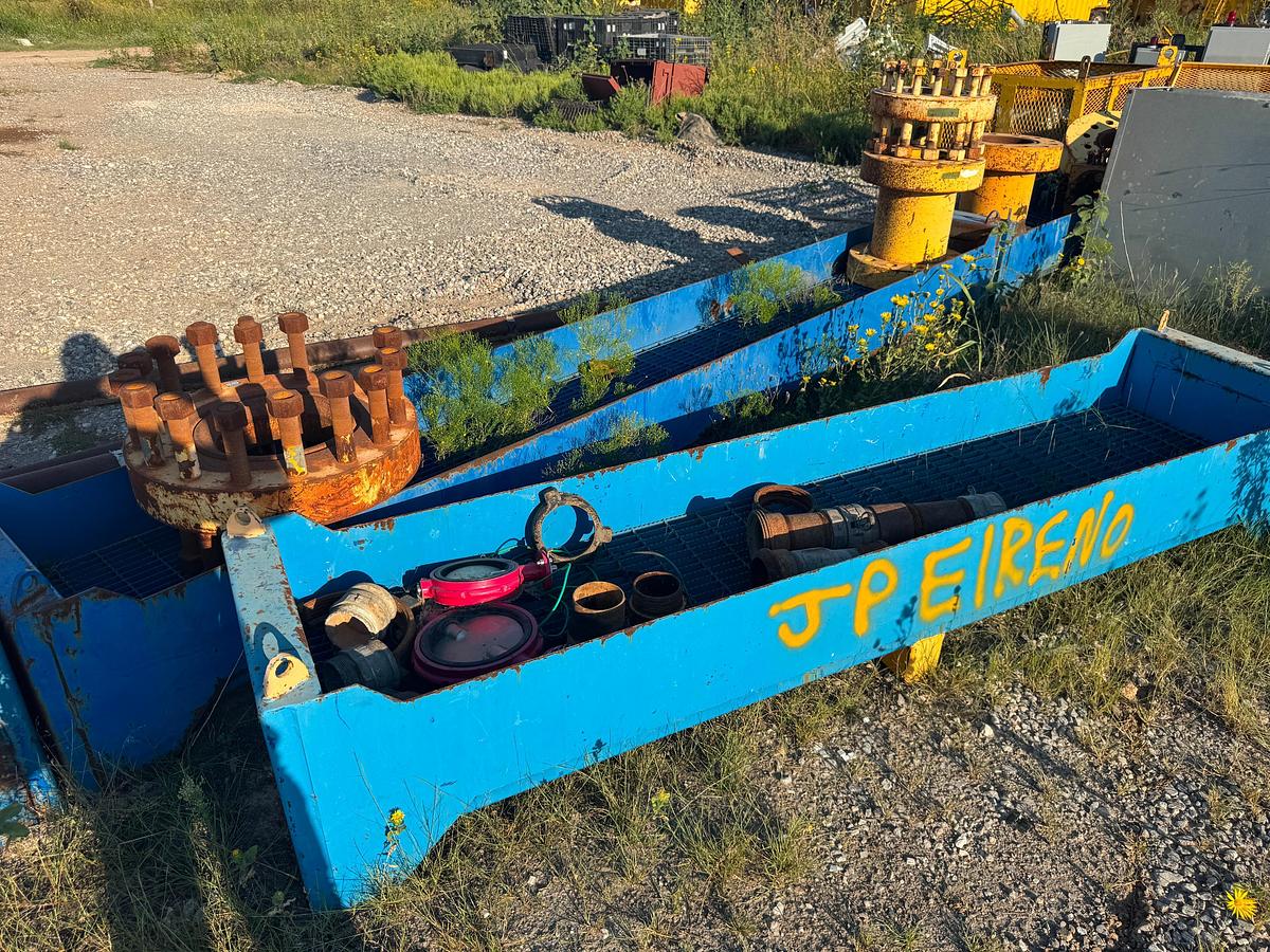 Used (3) Steel tubs; Assorted DSAs, Spools and Crosses